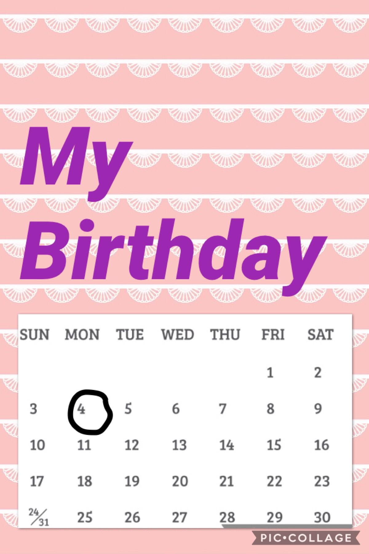 My Birthday 