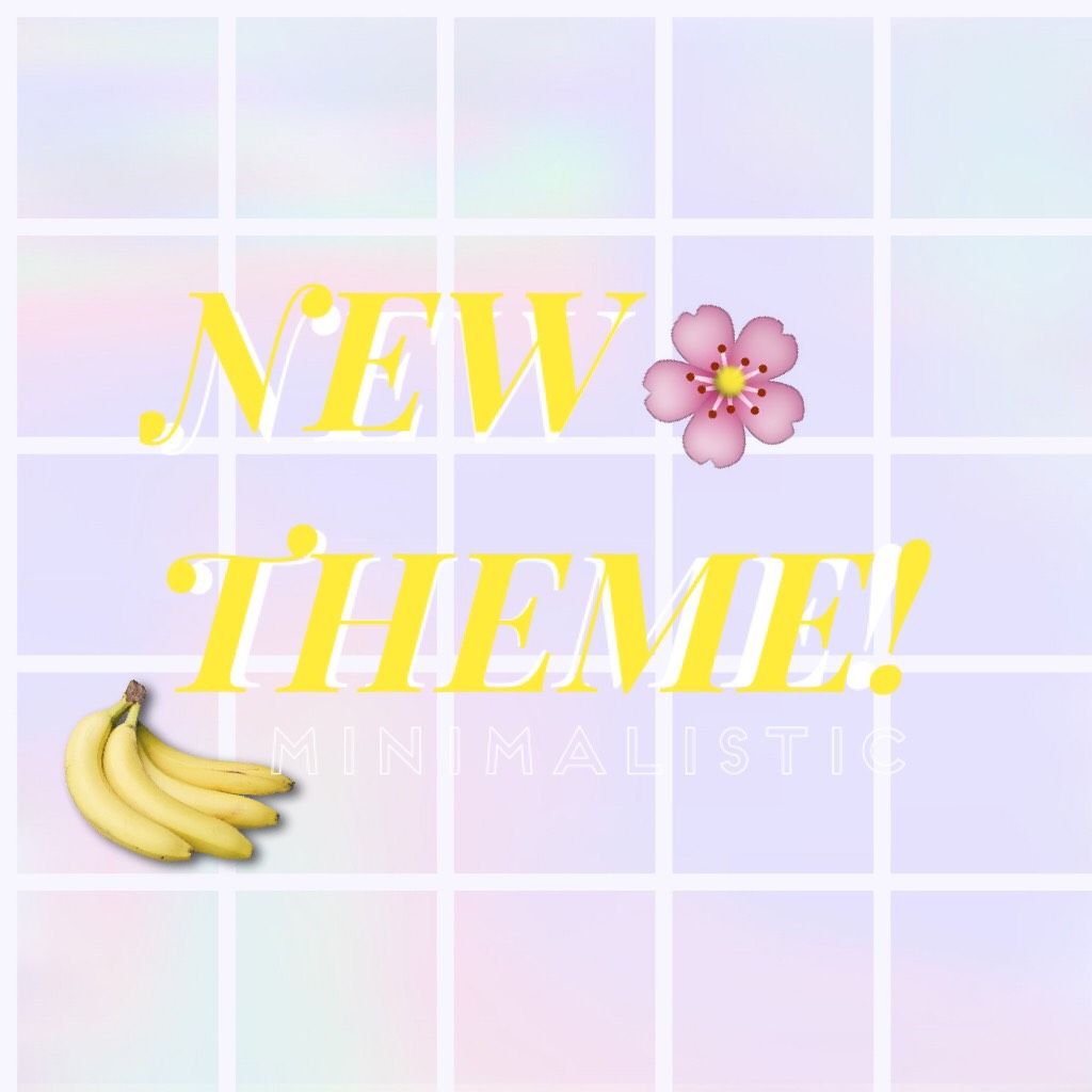 I’m doing a minimalistic theme