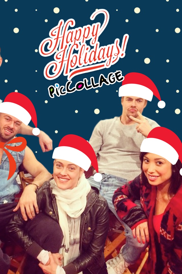 Happy Holidays from Derek Hough, Cheryl Burke, Peta, and Artem from DWTS!