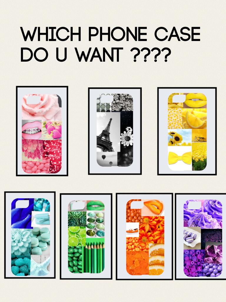 Which phone case
Do u want ????

From left (top) to right (bottom) names

Bubble gum dream / London grey / lemon pop

Minty blue bomb / glozell green / sweetheart orange /

/ bittersweet purple     

Please comment below which one you like 😉😊