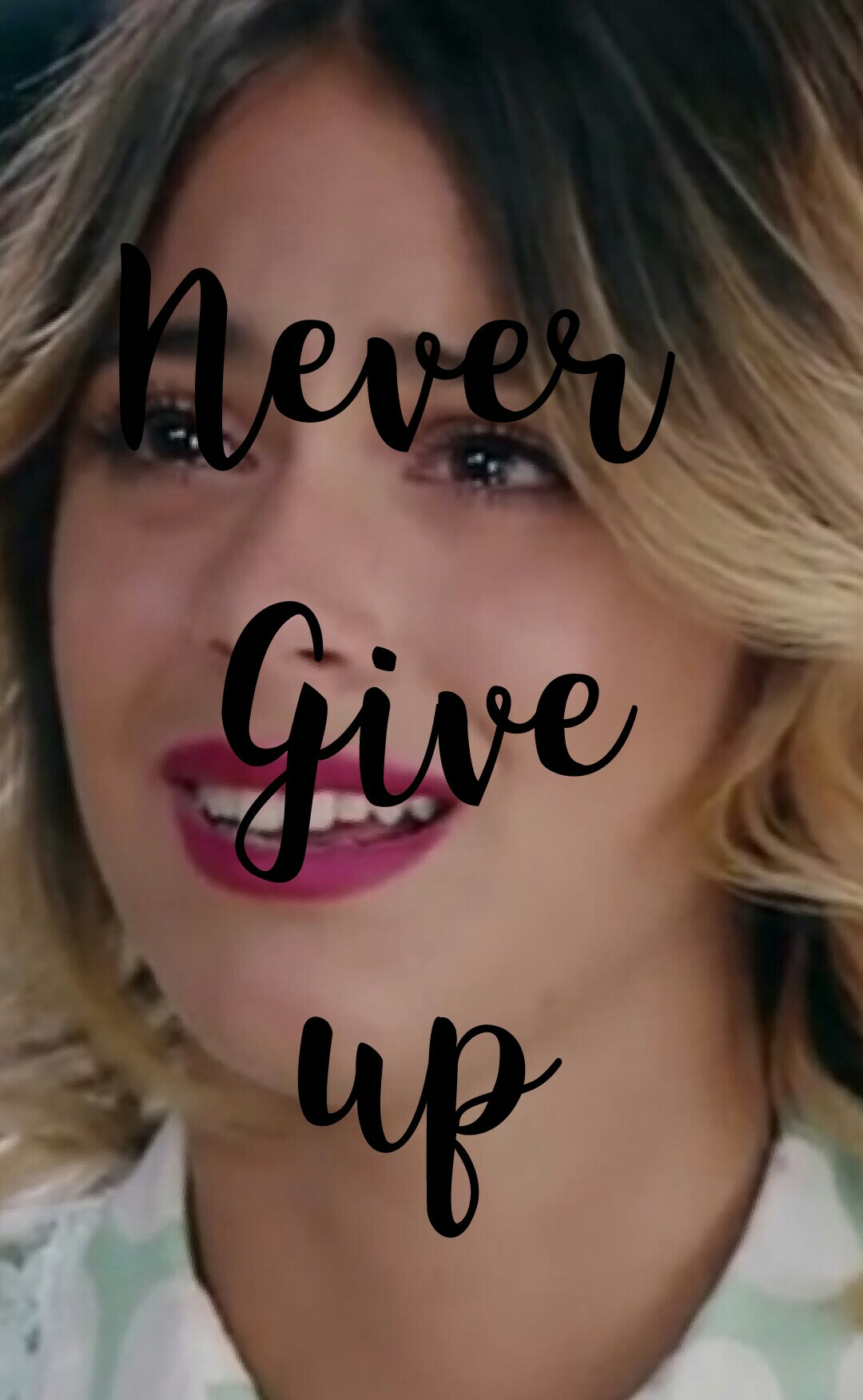 Guys,never give up don't care what other people say. Fight for your dreams and believe in them♡