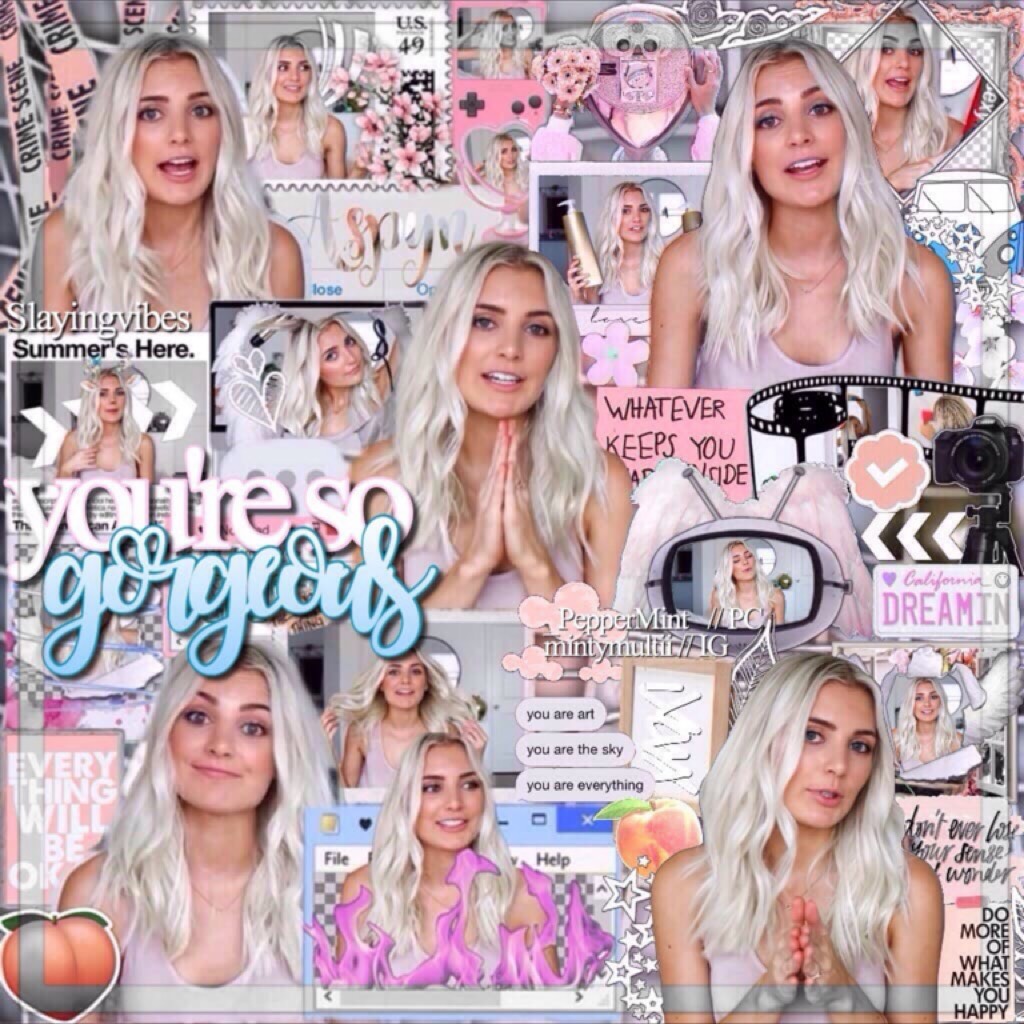 Hi beautifuls💗this is a collab with the amazing beauty _peppermint_ she slaayys every edit she makes and is so amazing go follow her if u already aren’t💓💞people on pc are so inactive comment hi if ur active🌈🌸