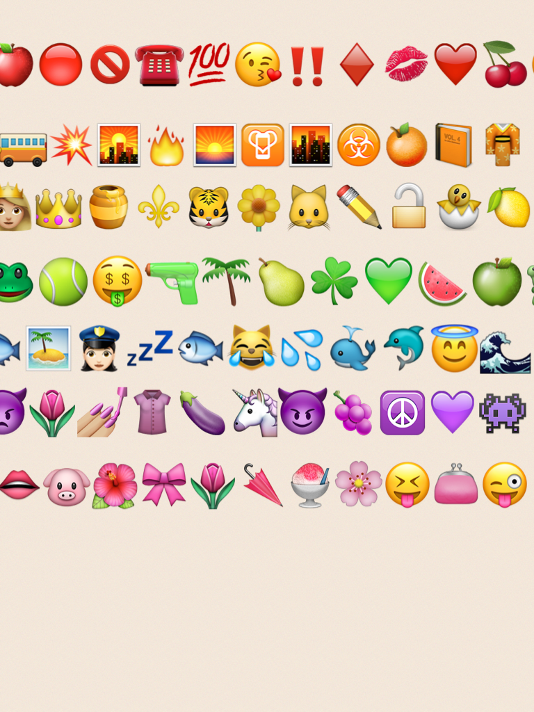 Rainbow emojis