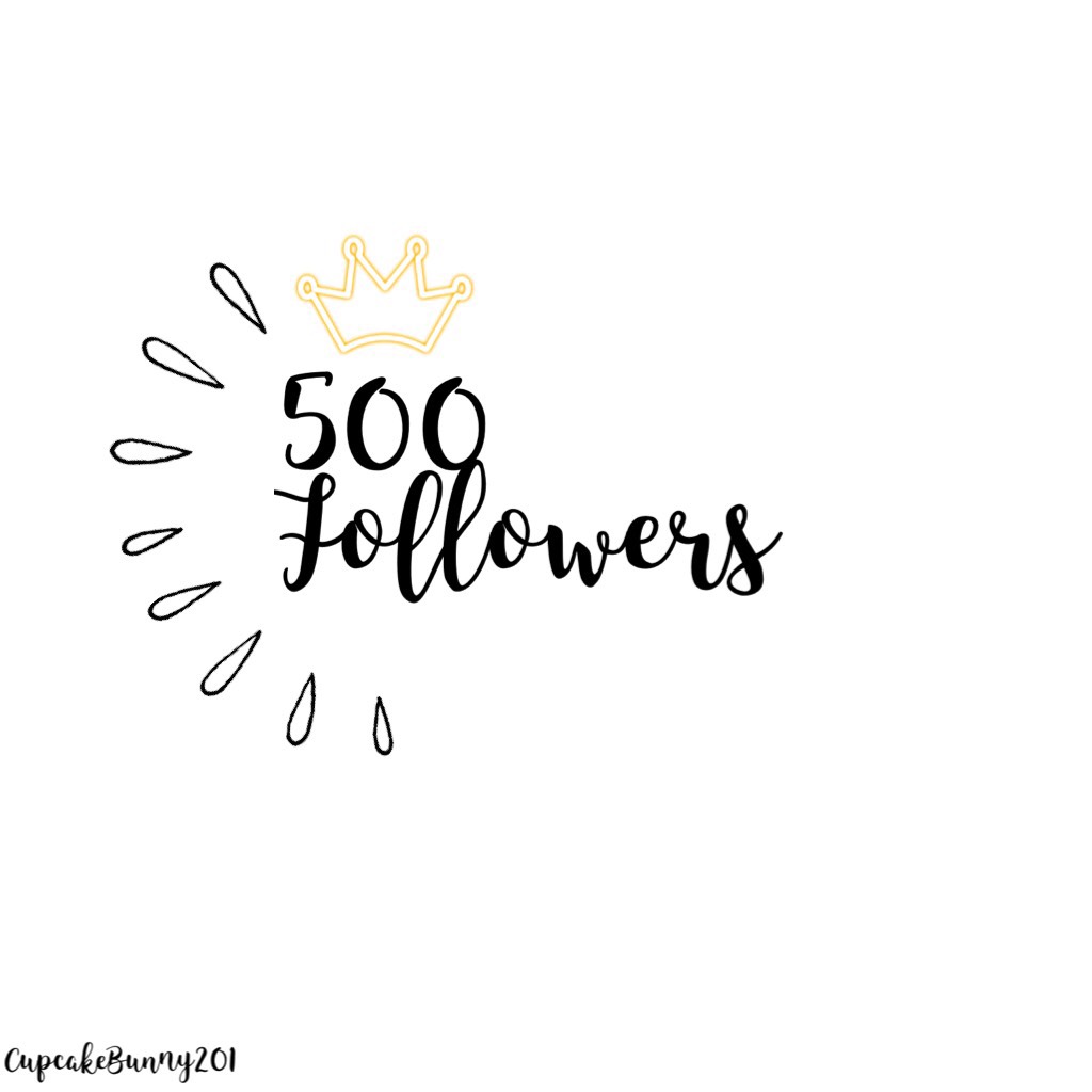 500 Followers!! Thanks everyone who took a few seconds to pressed that button. This is so exiting thank u so much!

Like & Follow 