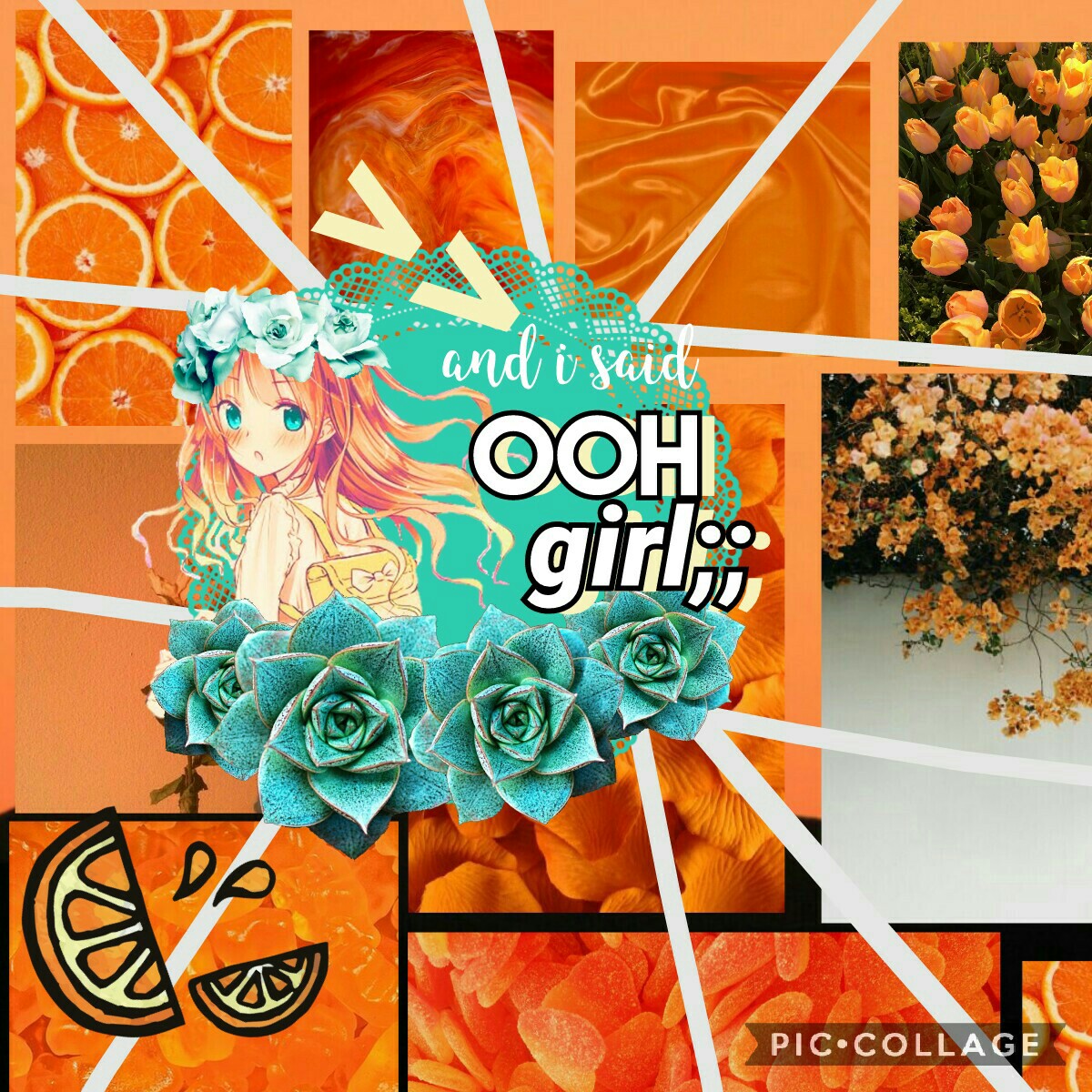 🍁 tap for more 🍁
this is my kind-of orange collage in my set of rainbow collages, and i kinda like it because it's different than usual??? also, the song that has the lyrics is slightly inappropriate (still catchy tho)