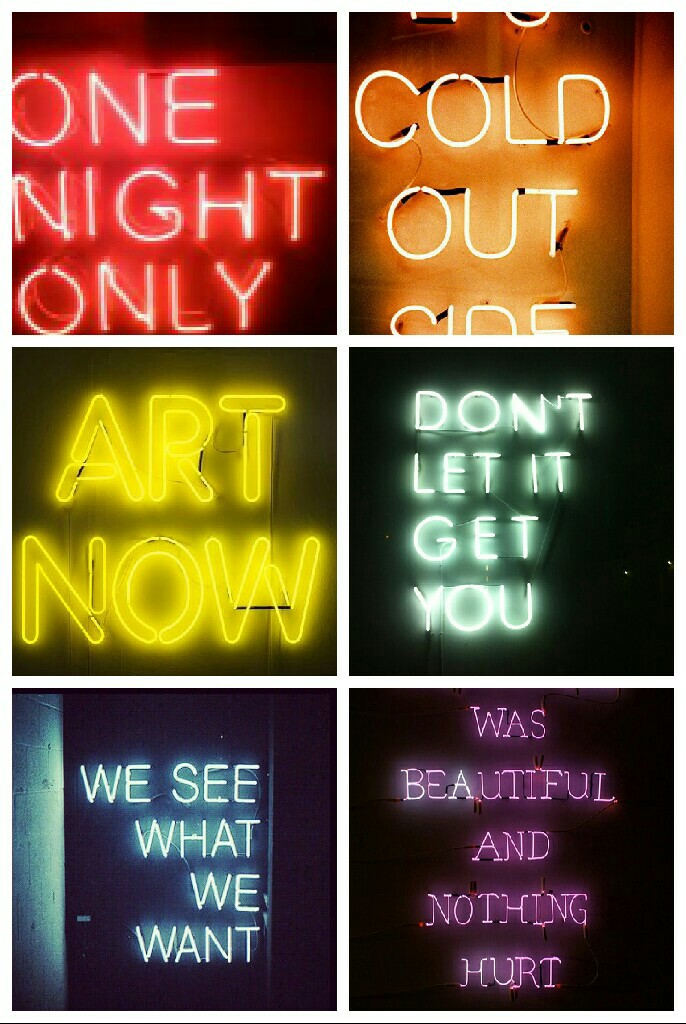 // let the lights guide you home (rainbow neon aesthetic)