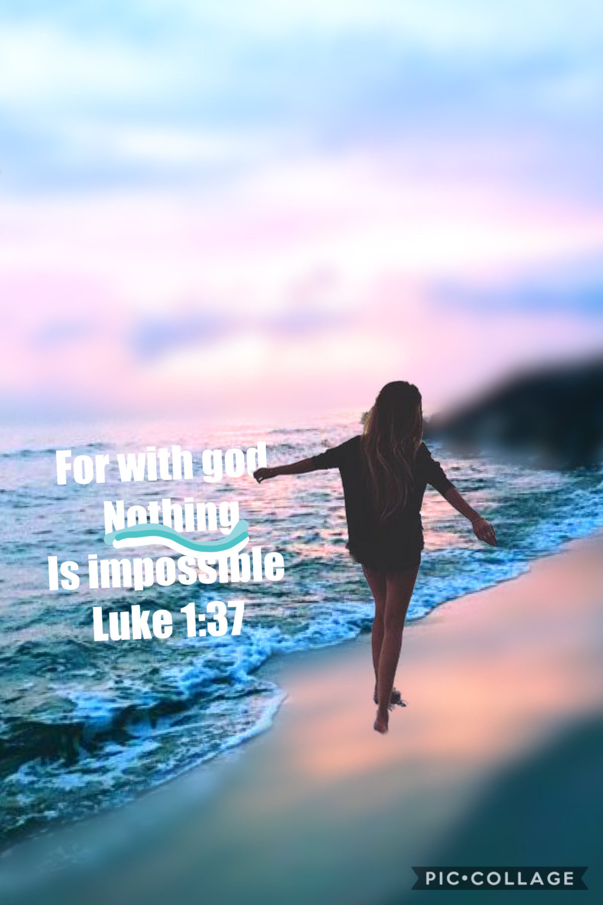 For with god nothing is impossible 
Luke 1:37 
💙tap💙:)
