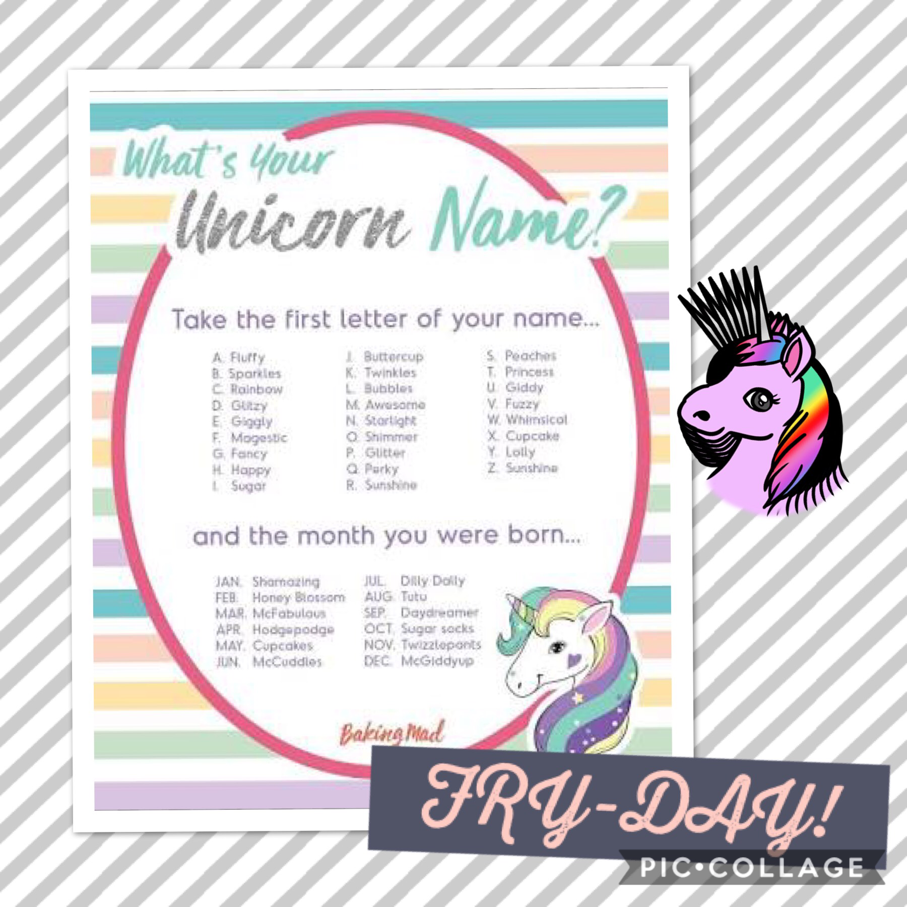 What’s ur unicorn name??