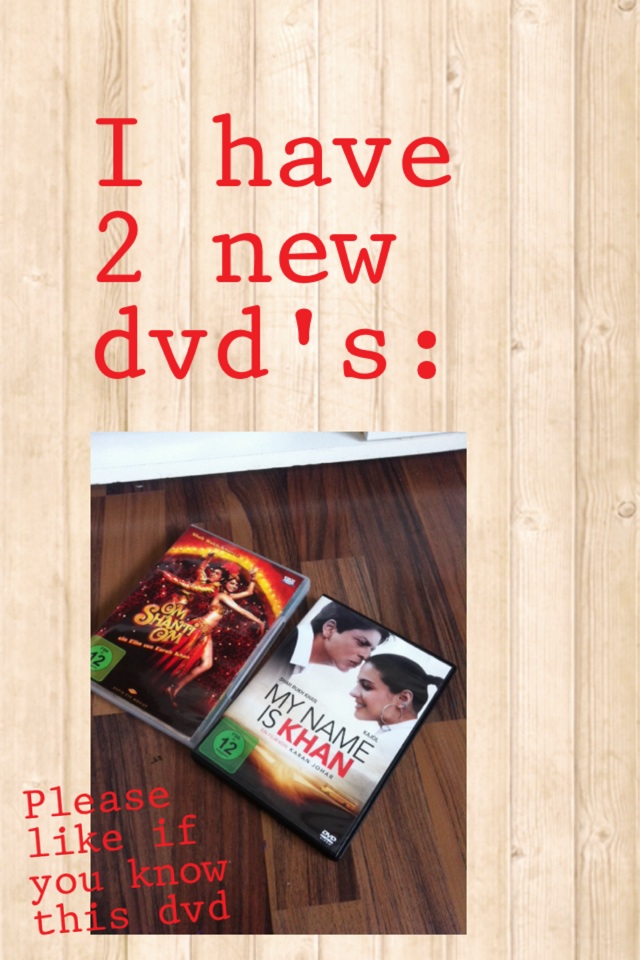 I have 2 new dvd's: