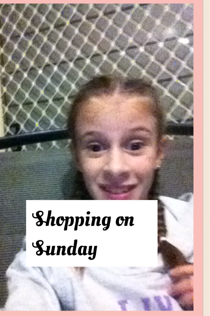 Shopping on Sunday 