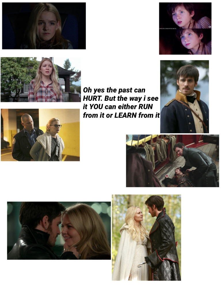 I had to throw in a little lion king in there but anyway . Hook and Emma have similar pasts but they dot realise that , for starters they were both orphans , they both lost people they love but all that changed when they met each other and it brought the,
