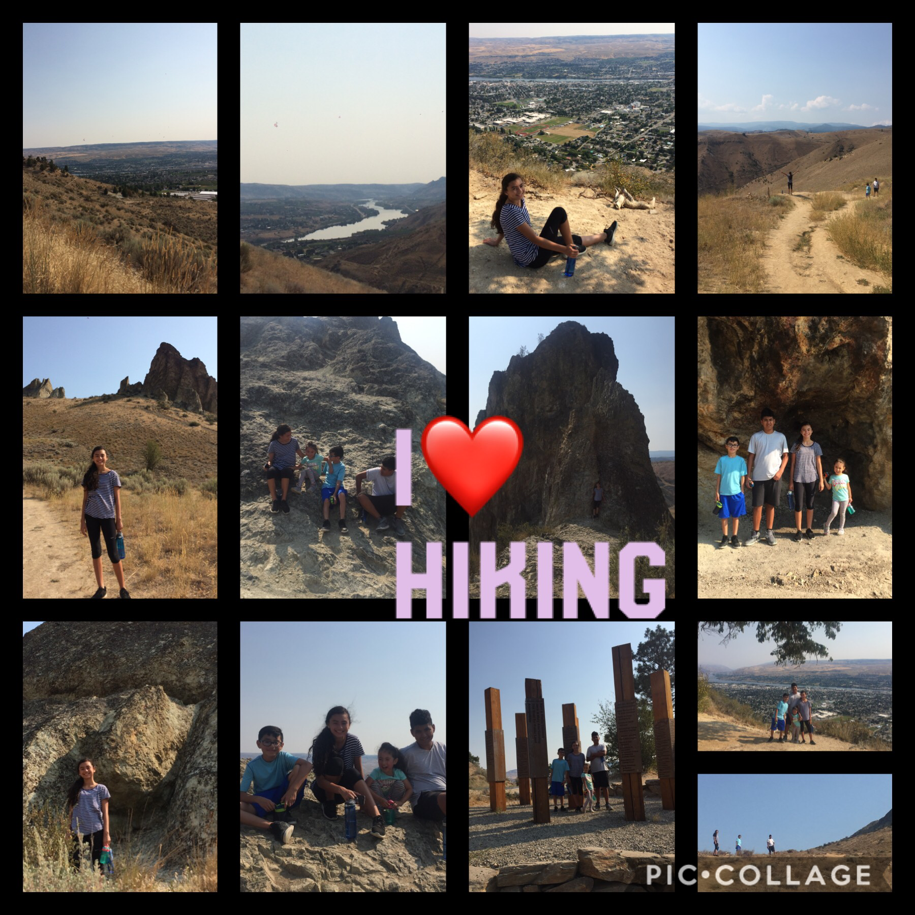 I love hiking and let me tell u that took a while to get to the top but it felt good and made my legs stronger lol but hiking is fun! 