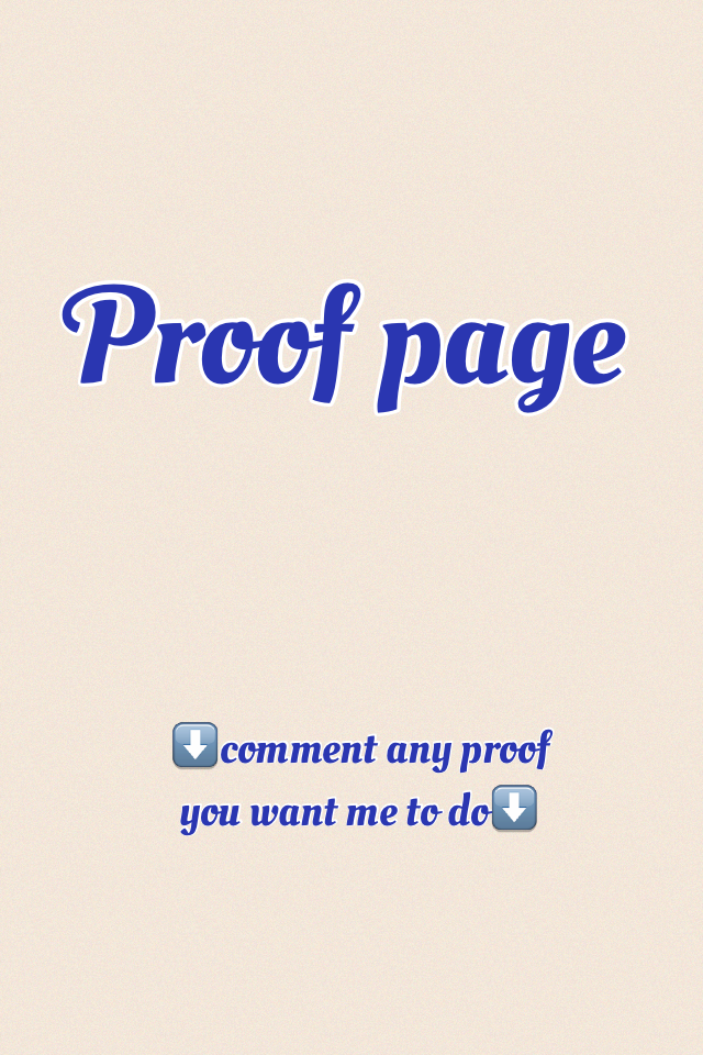 Proof page