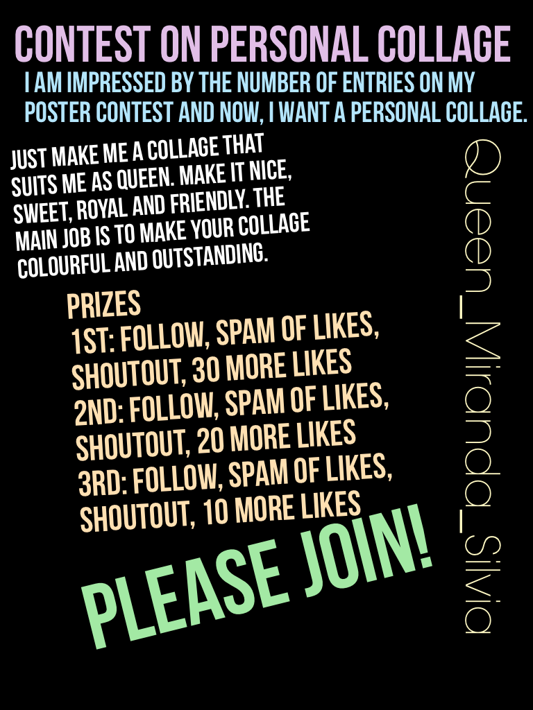 Contest on Personal Collage