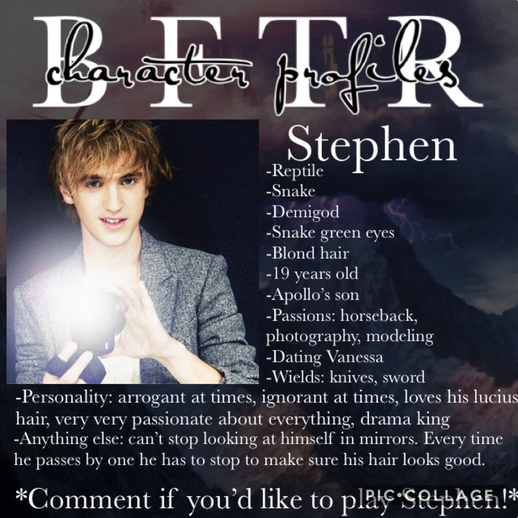 🖤COMMENT TO PLAY STEPHEN🖤