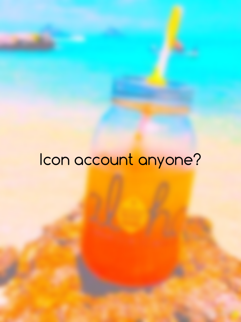 Icon account anyone?