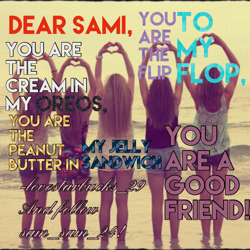 Thanks for your collage Sami!