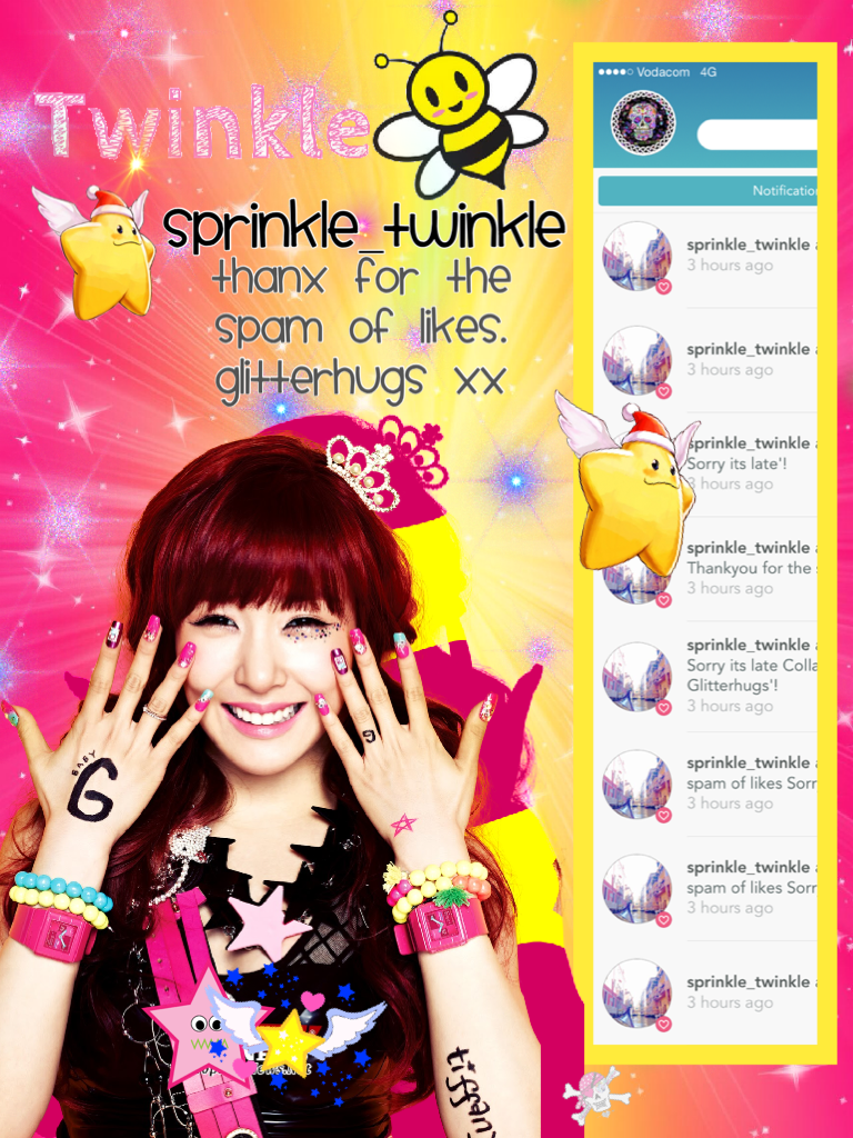 sprinkle_twinkle
Thanx for the spam of likes
Glitterhugs xx