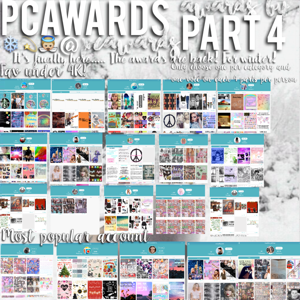 Hey🙊I'm Back with a new award show🌟Make sure to enter all four parts😚 4/4