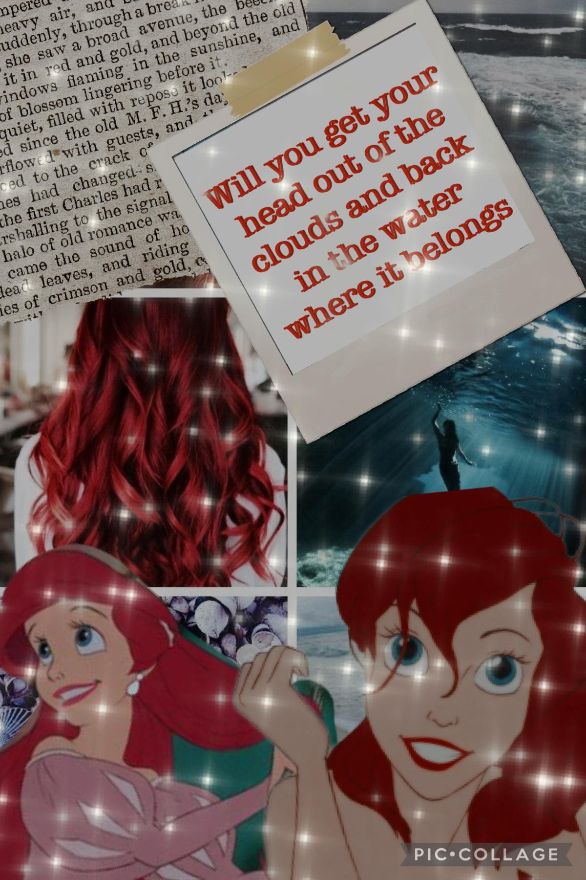 🧜🏻‍♀️Tap🧜🏻‍♀️
Ariel (the little mermaid) Disney collage series ❤️