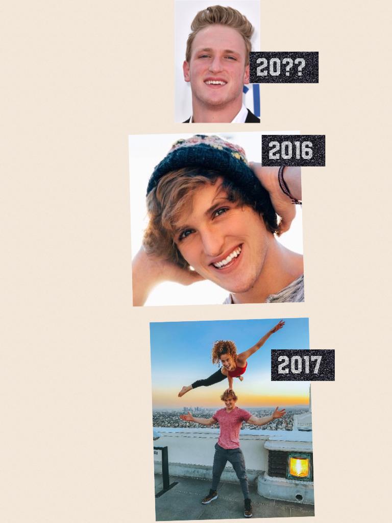 Then and now of Logan Paul 2