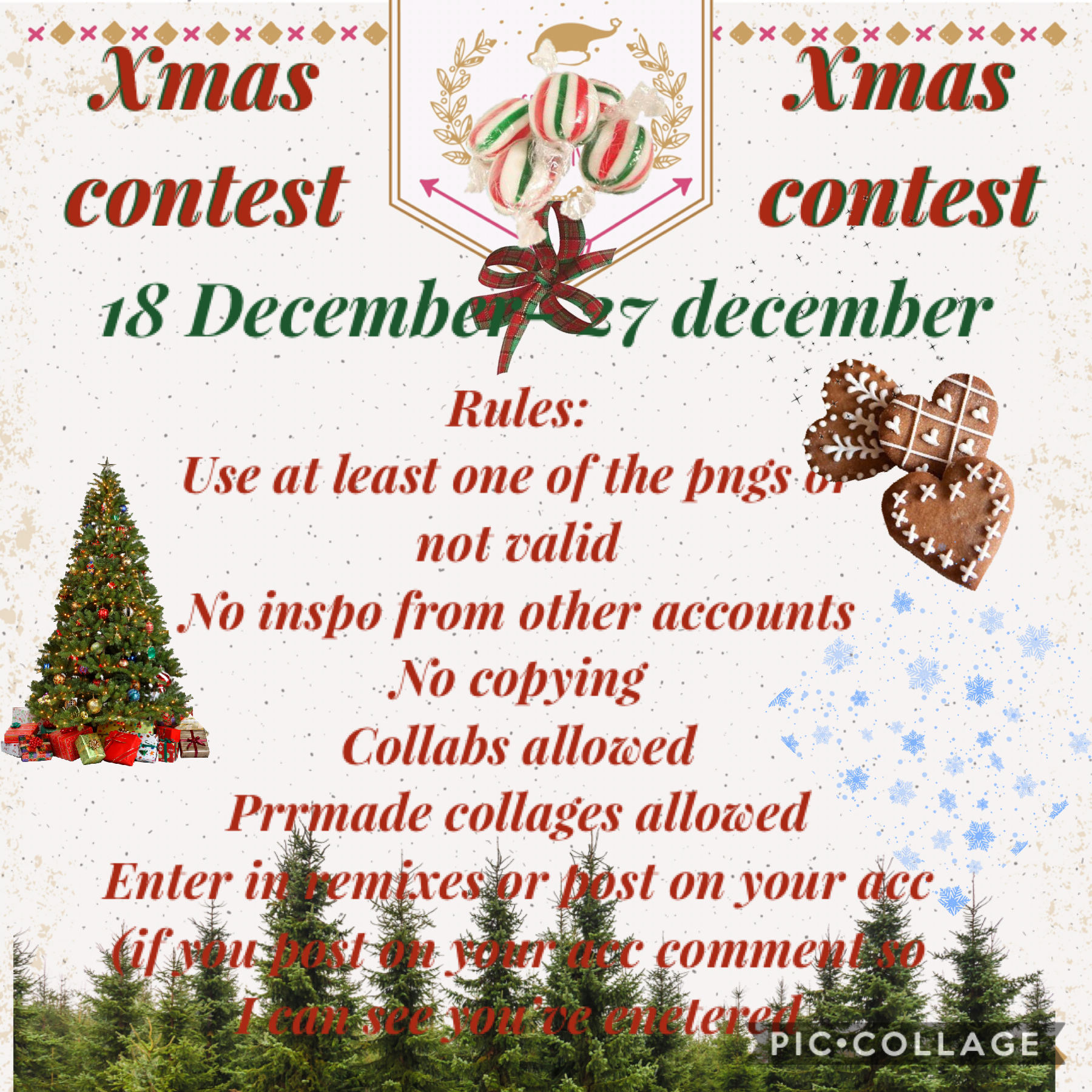  🎄 TAP🎄 
MERRY XMAS PICCOLLAGE!!
Enjoy this contest 😉 please also remix winter png packs on my other posts! Thank you ❄️ 
Xxacidlqve 