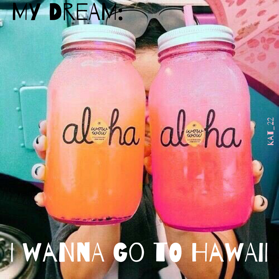 I wanna go to Hawaii 