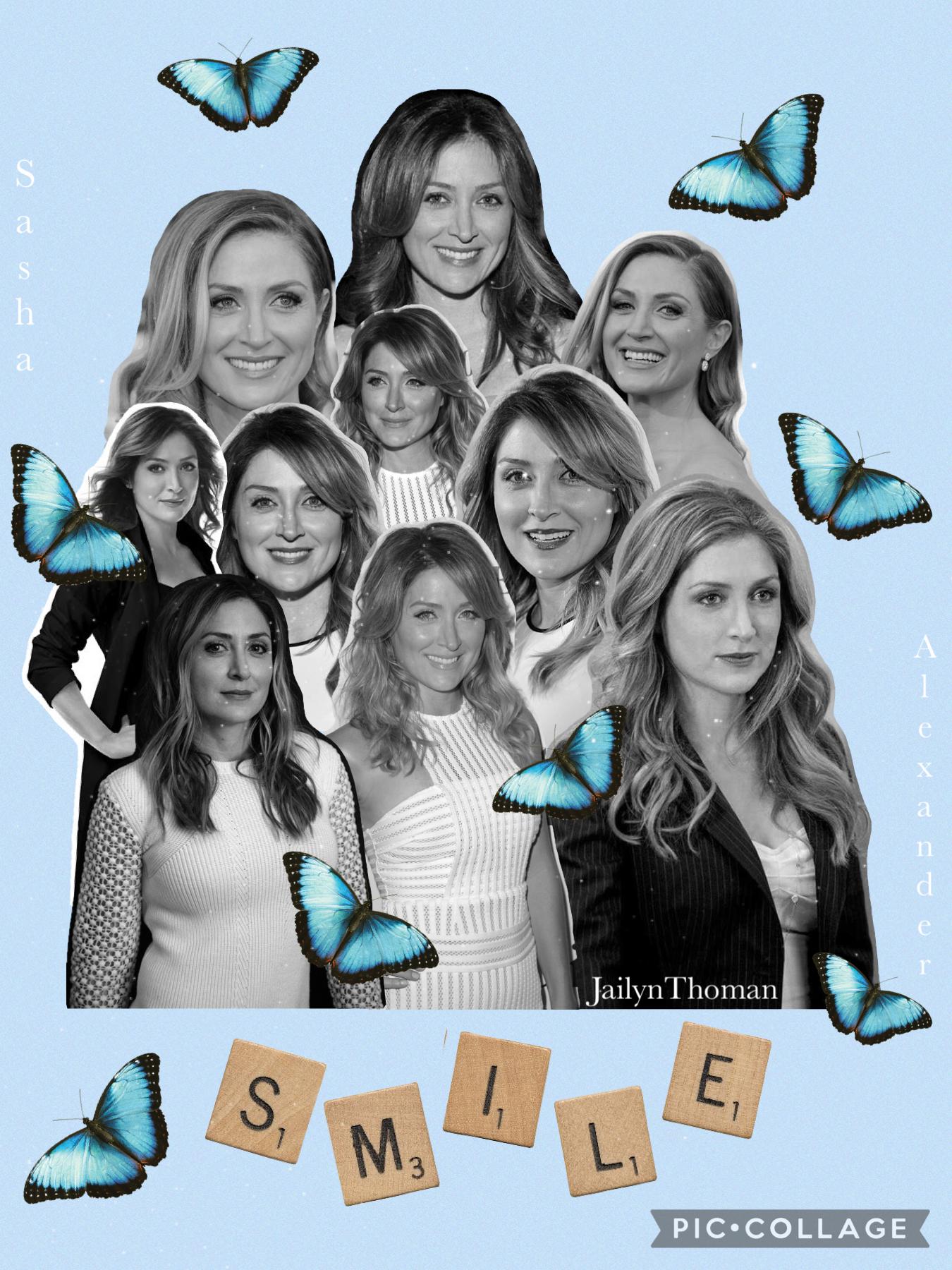 🦋TAP🦋
Yes another collage of this style! This is Sasha Alexander she is my second favorite actress! (5/21/21)
Qotd: favorite TV show?
Aotd: Rizzoli & Isles!