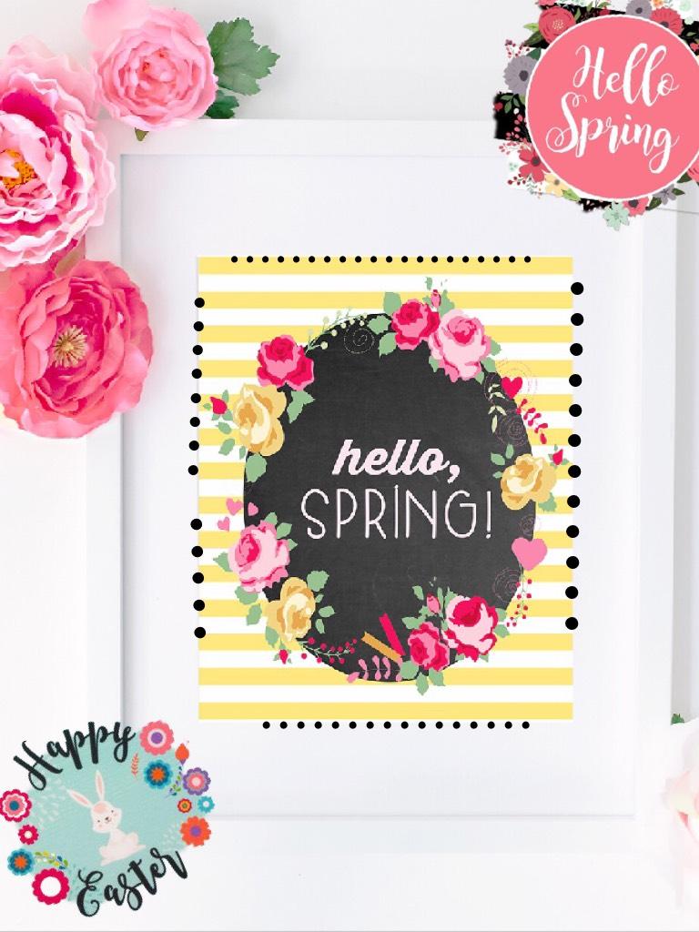 Hello spring made by my sis...