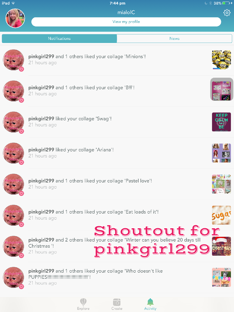 Shoutout for pinkgirl299
