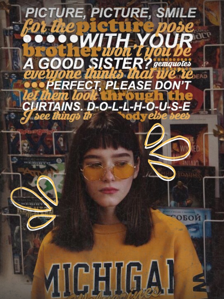 “☀️tap☀️”
“Dollhouse” by Melanie Martinez, luv this song. My poor attempt at a retro collage😂. might try out one of those short caption quotes. Ima give one for this one. “She’s like sunshine that’s unconcerned that today is supposed to be rain.”~☀️
