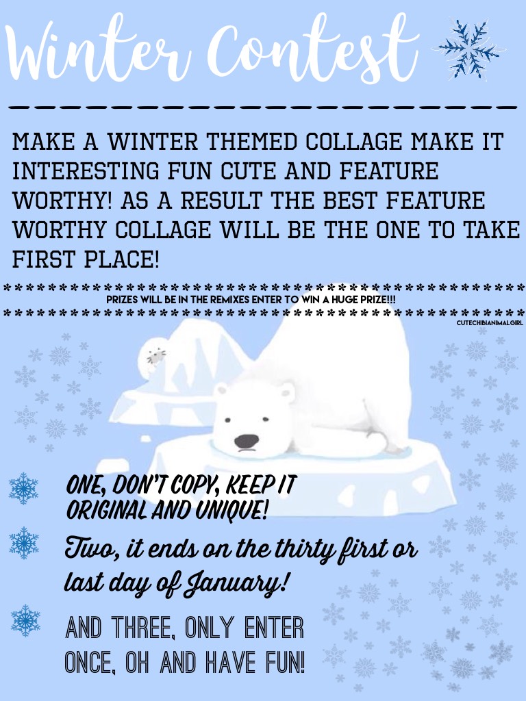 Winter Contest Have fun and ENTER!!!