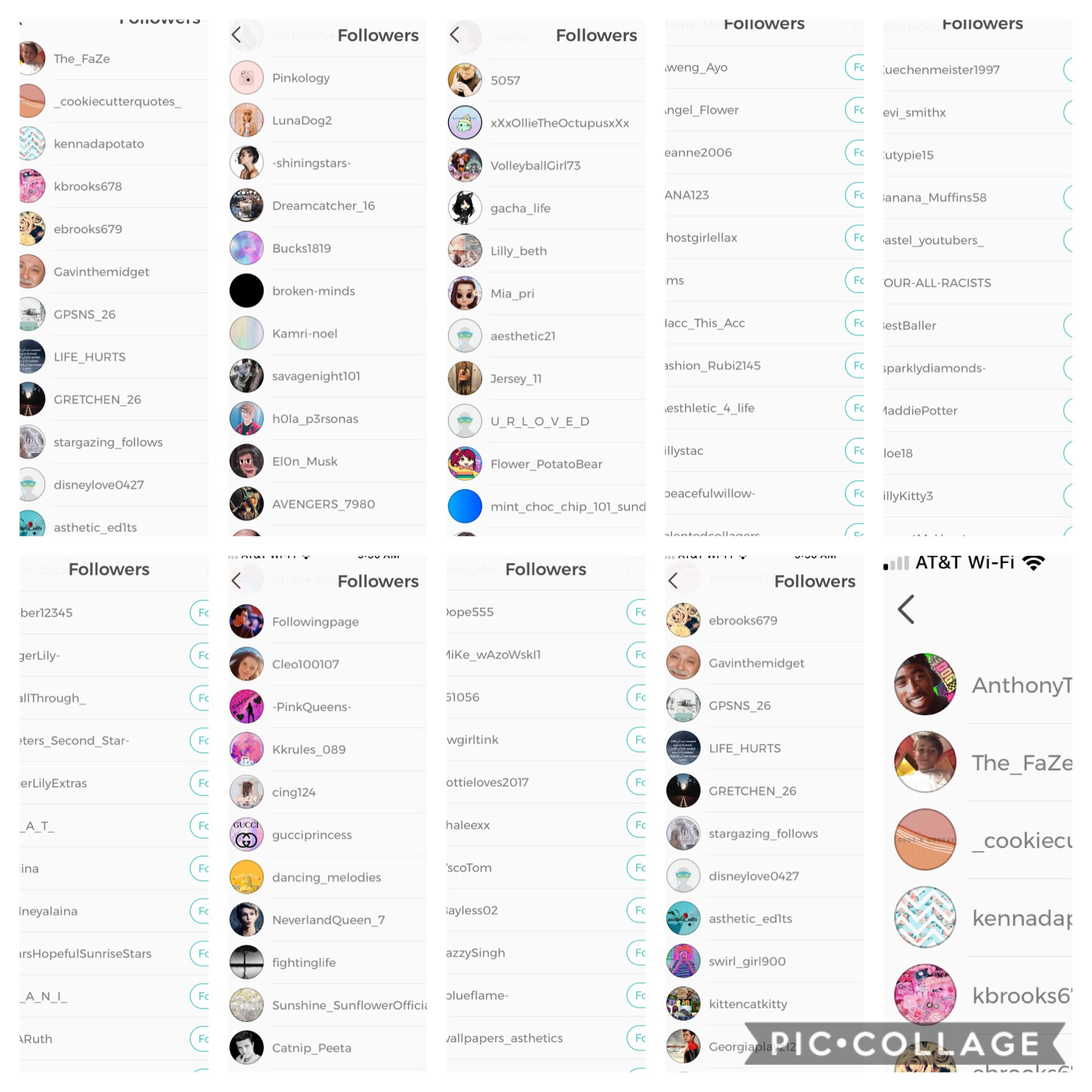 SHOUTOUT TO ALL THESE PEOPLE FOR 100 FOLLOWERS!!!!