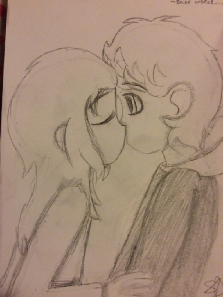 This is supposed to be me and my crush (I used a base)