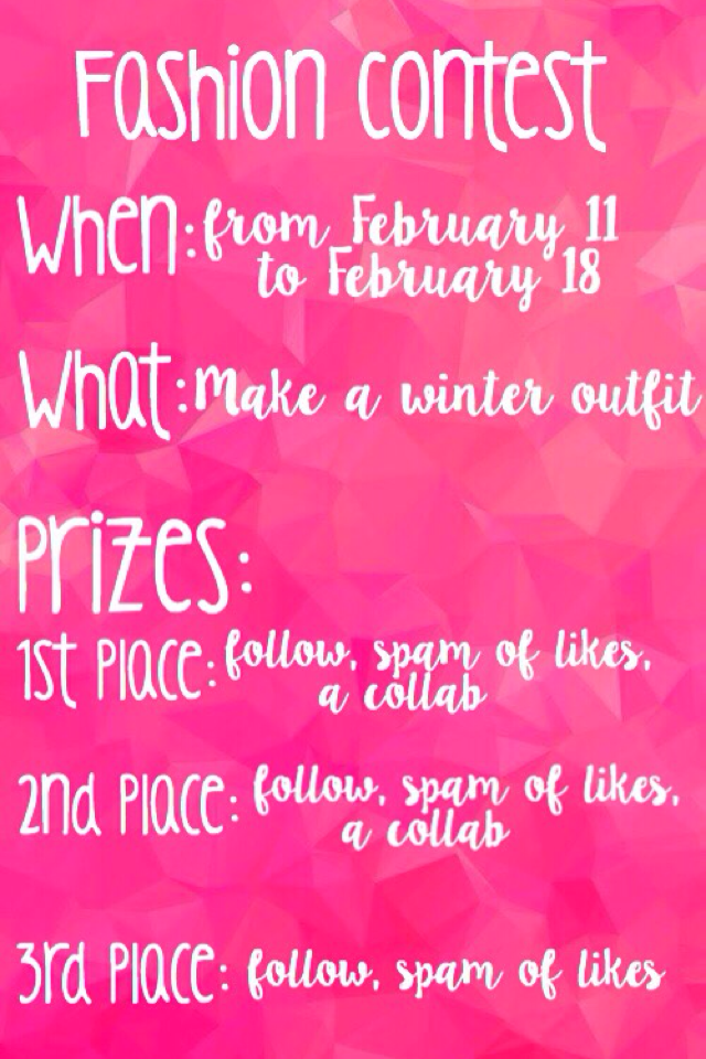 Fashion Contest on here and and my other acc