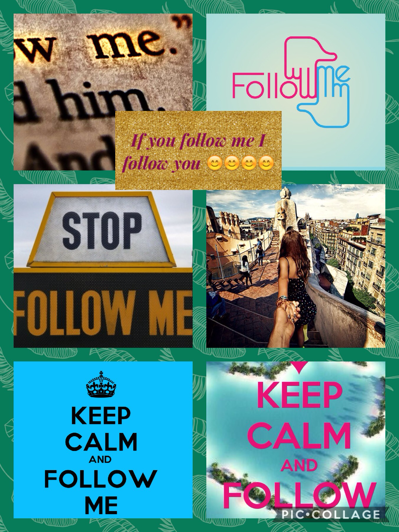 Follow me, I follow you