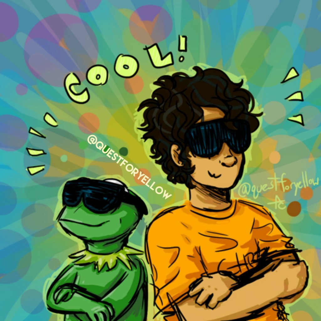 I drew Kermit the Frog and Percy Jackson for my sister. They are very cool.