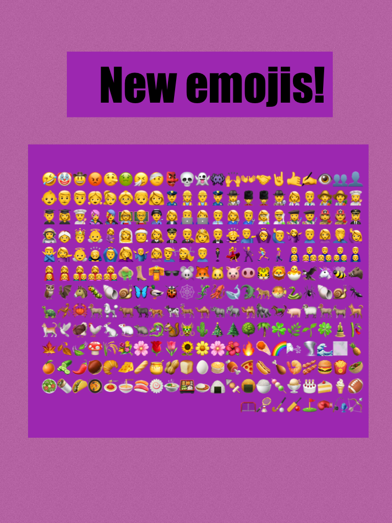 New emojis!

Well some I did not have time to post all of them!