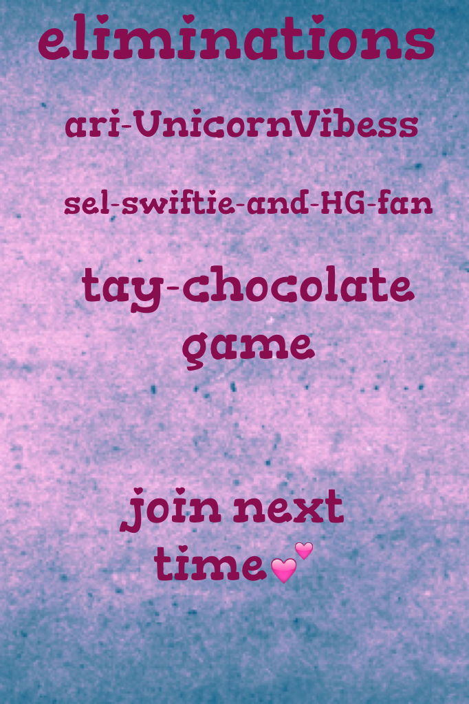 click
congrats to kawiieditz,swiftie-and-HG-fan,and tatianaxoxo!
join next time!