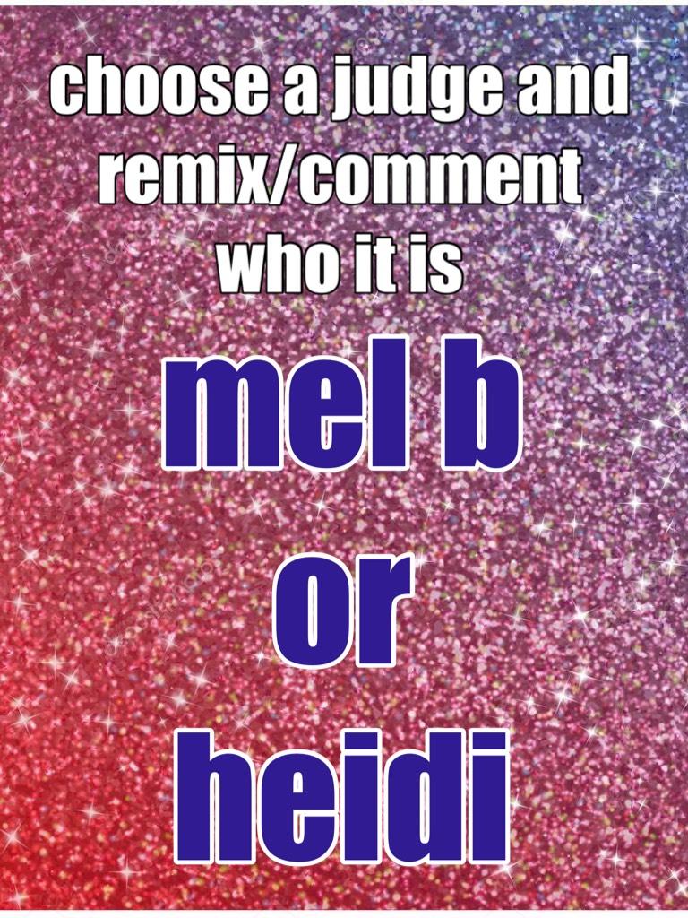mel b or heidi