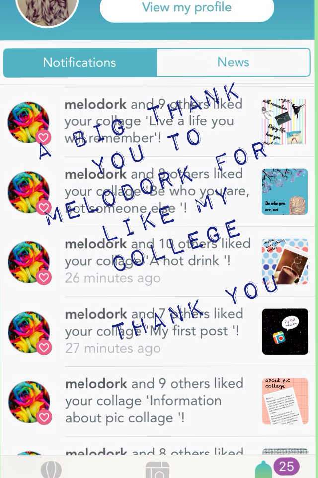 👉🏻click here👈🏻

If you would like a thank you/ shout out like and follow me.  I also believe you should follow melodork and like her collage. Thank you 