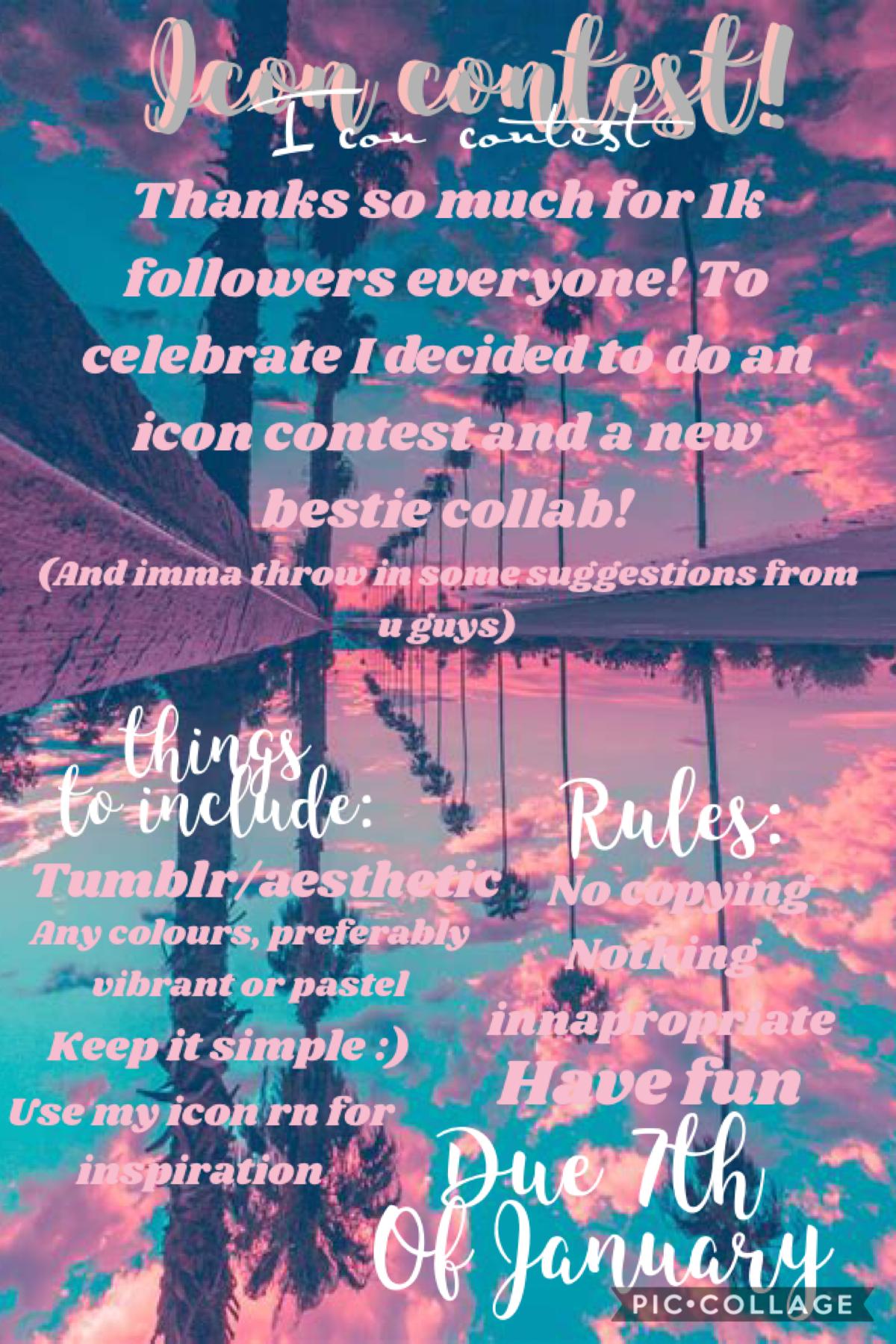 yay!! icon contest time 🥳🥳 make sure to spread the word 💗
