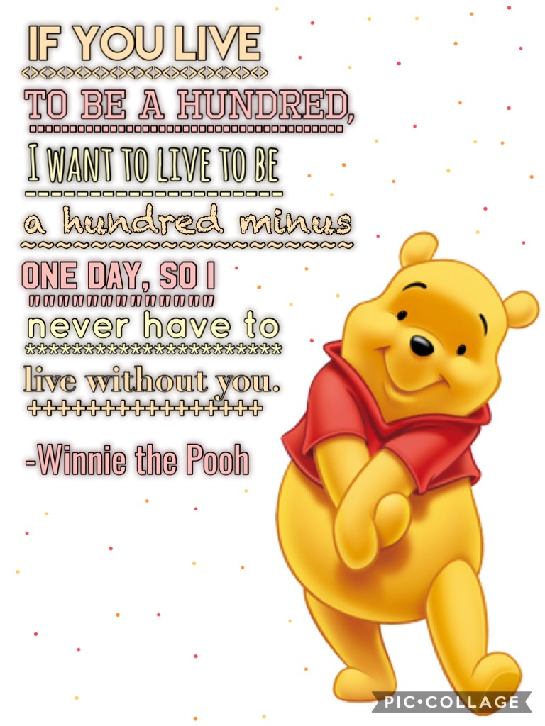 Here's a Winnie the Pooh edit! Hope you like it, please rate out of ten!