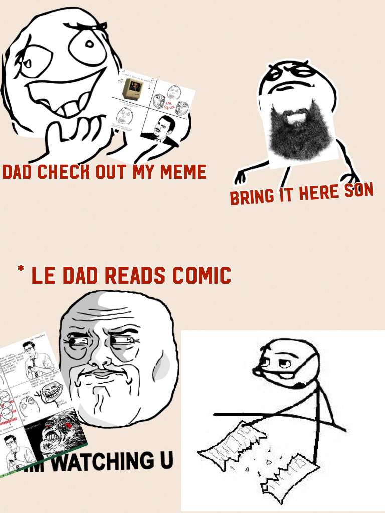 * le dad reads comic