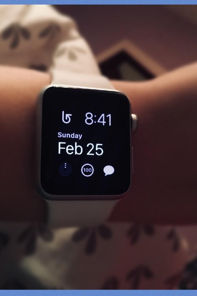 Apple Watch ⌚️ 😘💕❤️💗
(i’ve had it since Christmas not new)