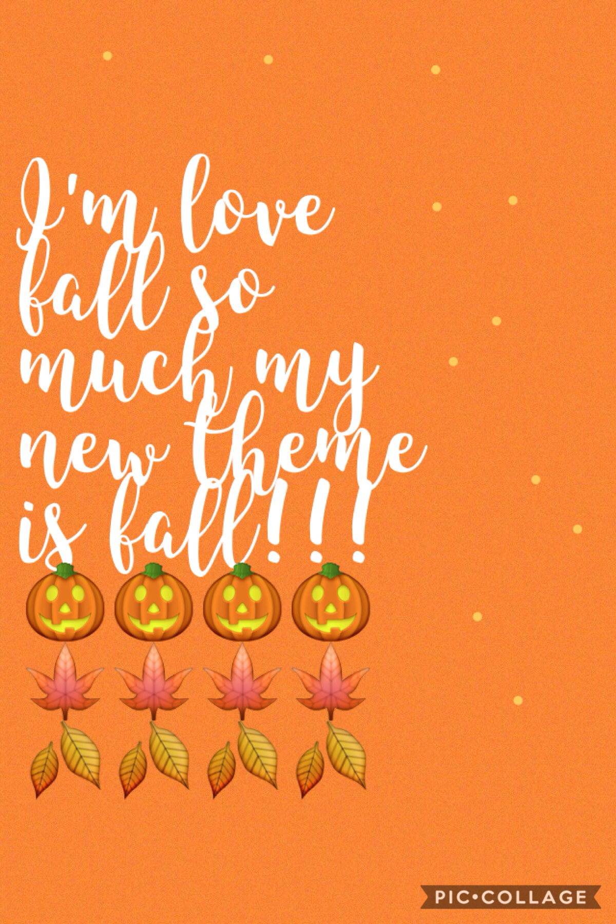 Tap
Sooo....I'm just ready for fall so I'm just going to make my colleges that theme