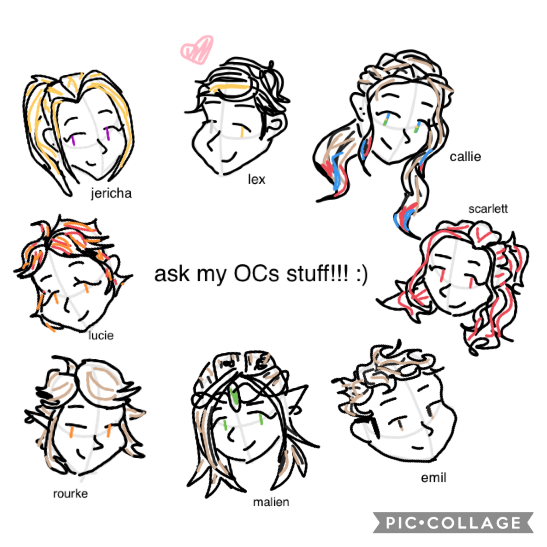 tap :)

I’m bored so here. You can ask any of my OCs, not just these ones. You can ask them about relationships, their lives, adventures, etc. Ask away :)