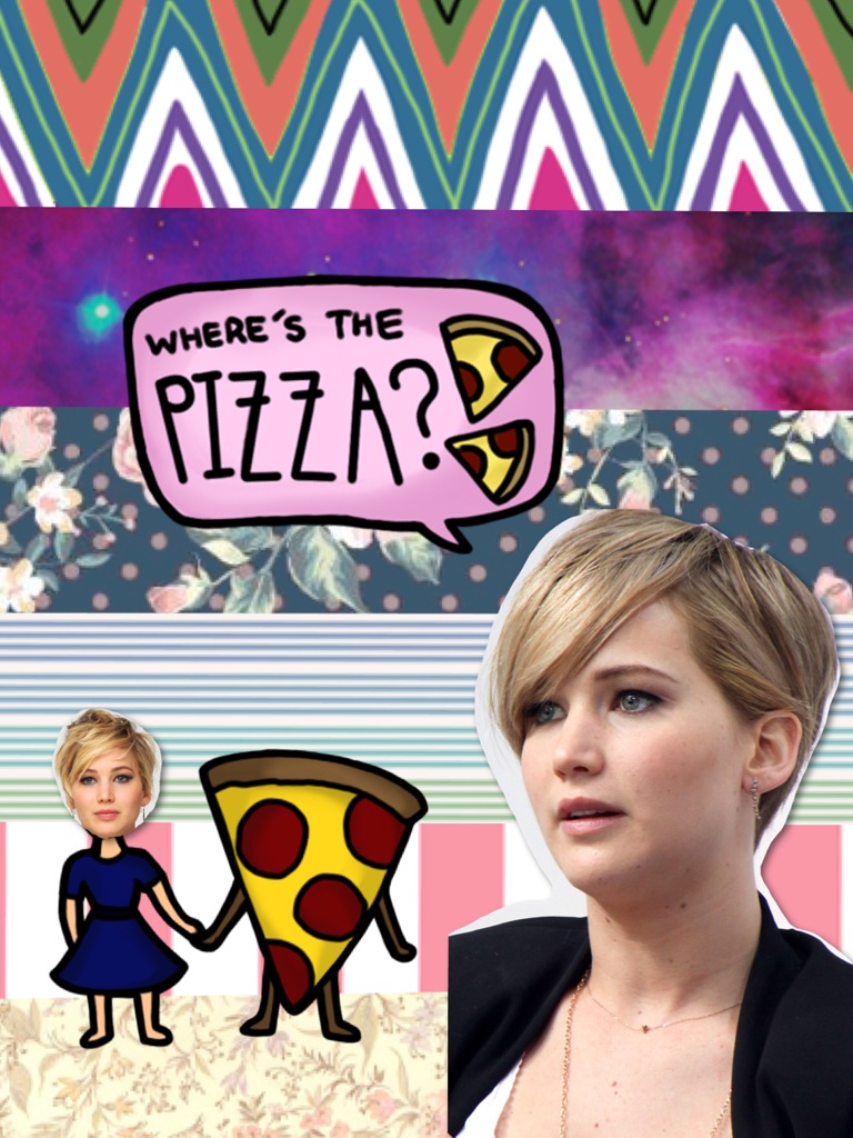 Where's the pizza?
Jennifer and pizza=❤️