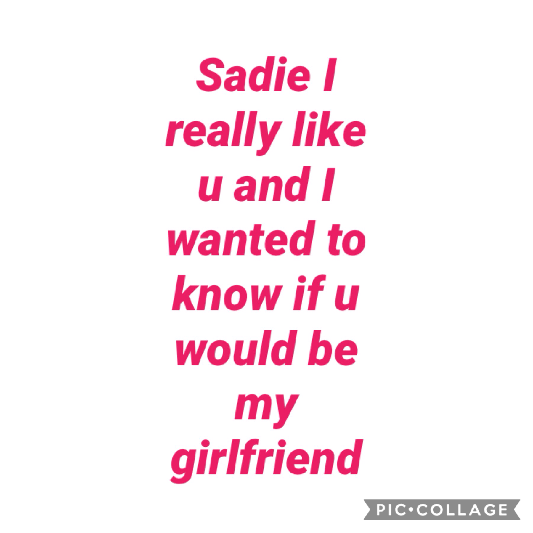 Sadie this a chat page for us 