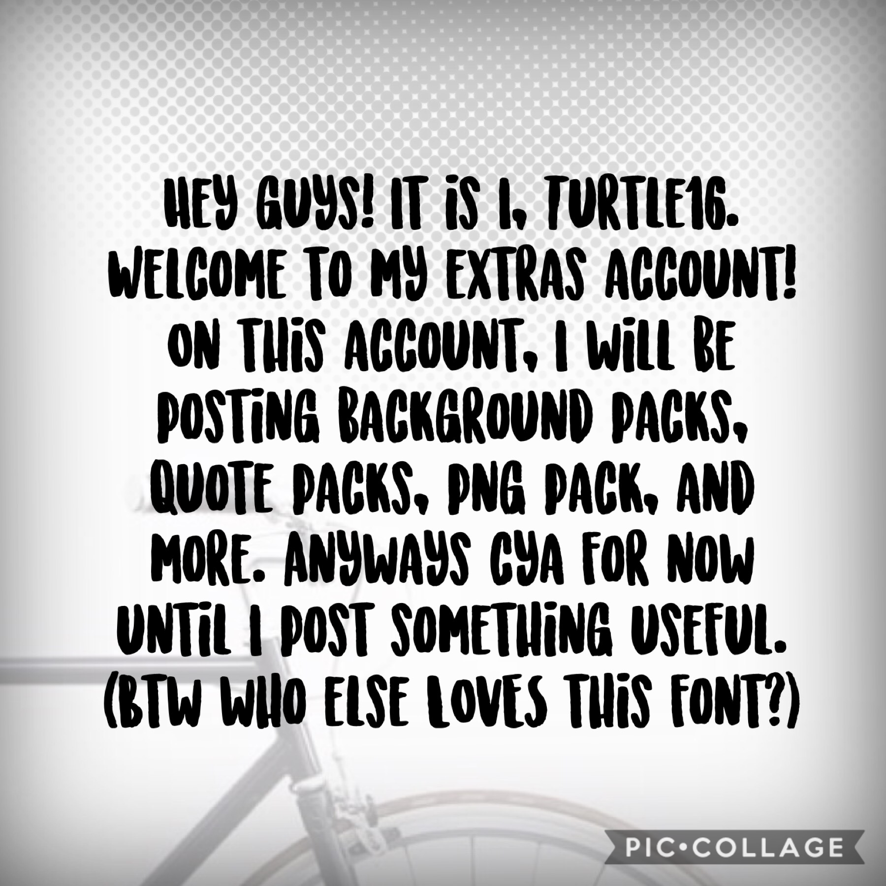 I created an extras account! 😱😱😱😱